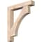 Ekena Millwork Westlake Block Smooth Bracket w/ Offset Brace, Douglas Fir, 7 1/2"W x 42"D x 48"H BKT0806X42X48WTL05SDF - alternate 1